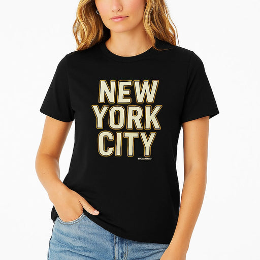NEW YORK CITY Cream Block Women's Top