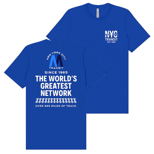 NYC Transit: The World's Greatest Network Since 1965 T-Shirt (2 Colors)