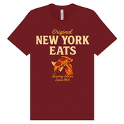 New York Eats: Original Slice Graphic Tee – Cardinal Red