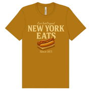 NY Eats: East Coast Original Glizzy Graphic Tee - Mustard Gold