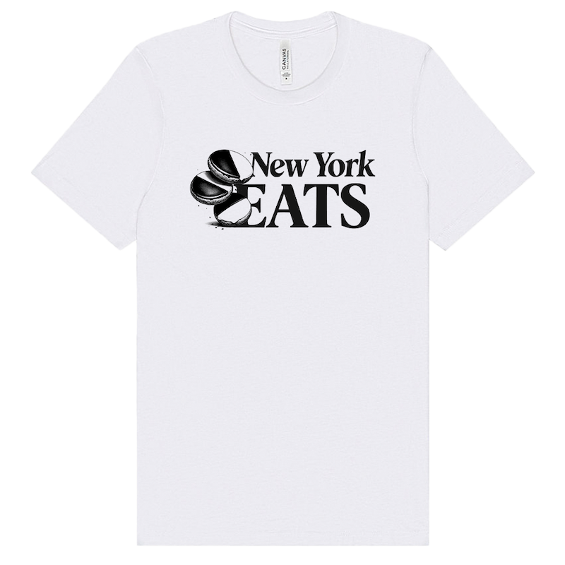 New York Eats Black & White Cookie Soft Cotton T-Shirt