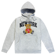 Charm of New York Hoodie - Teddy Bear & Apple Appliqué NYC Hoodie (3 Colors)