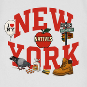 Heavy Cotton NEW YORK NATIVES White Tee | LOFTCLUB Series