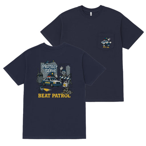 NYPD "Beat Patrol" Precinct 84 Pocket T-Shirt (6 Sizes)