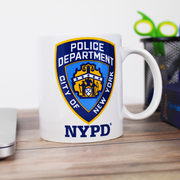 11oz. NYPD Licensed Mug (Blue or White)  New York Mug | NYPD Mug