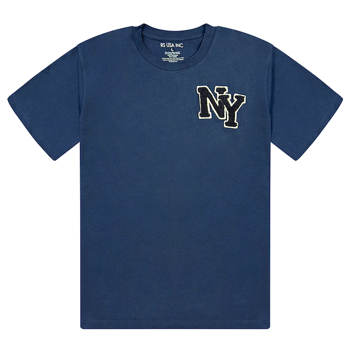 New York Chenille Applique Logo T Shirt (2 Colors)