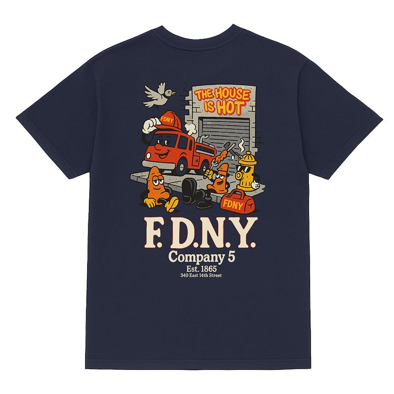 FDNY "The House is Hot" Company 5 Pocket T-Shirt (6 Sizes)