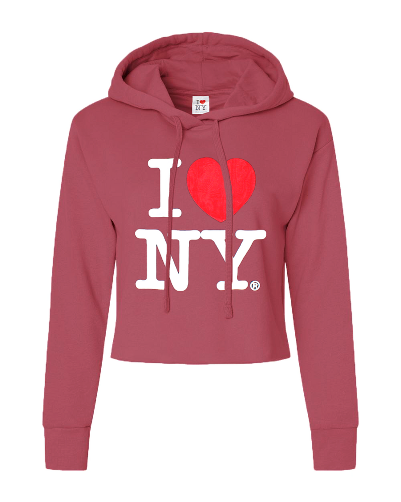 Official I Love NY Crop Top Hoodie (5 Colors)