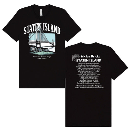 STATEN ISLAND – Verrazzano Narrows Black T-Shirt
