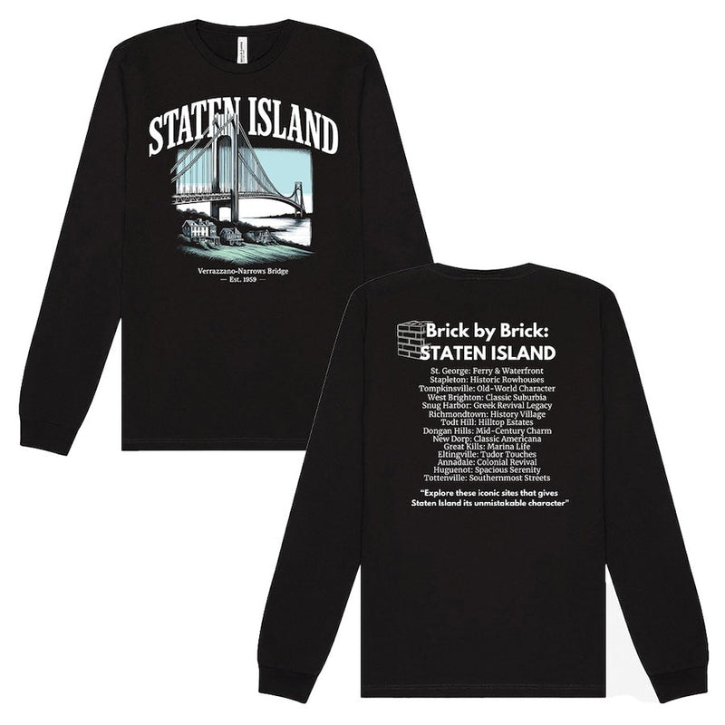 STATEN ISLAND – Verrazzano Narrows Black Long Sleeve