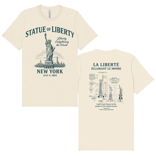 Statue of Liberty 1884 - "Liberty Enlightening The World" Tribute Tee