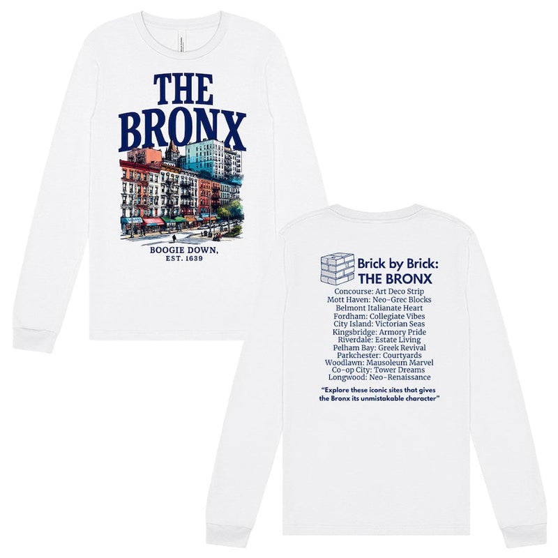 The Bronx – Boogie Down Architecture White Long Sleeve