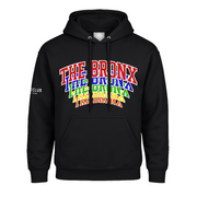 THE BRONX Stacked Multicolor Screen Print Hoodie (2 Shades)