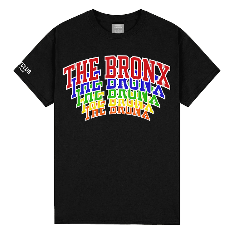 THE BRONX Stacked Multicolor Screen Print T-Shirt (2 Shades)