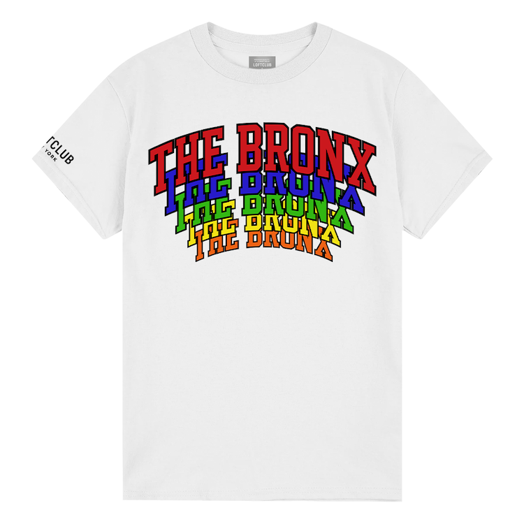 THE BRONX Stacked Multicolor Screen Print T-Shirt (2 Shades)