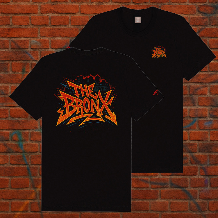 Graffiti THE BRONX Soft-Style Bronx Graphic Tee (7 Sizes)