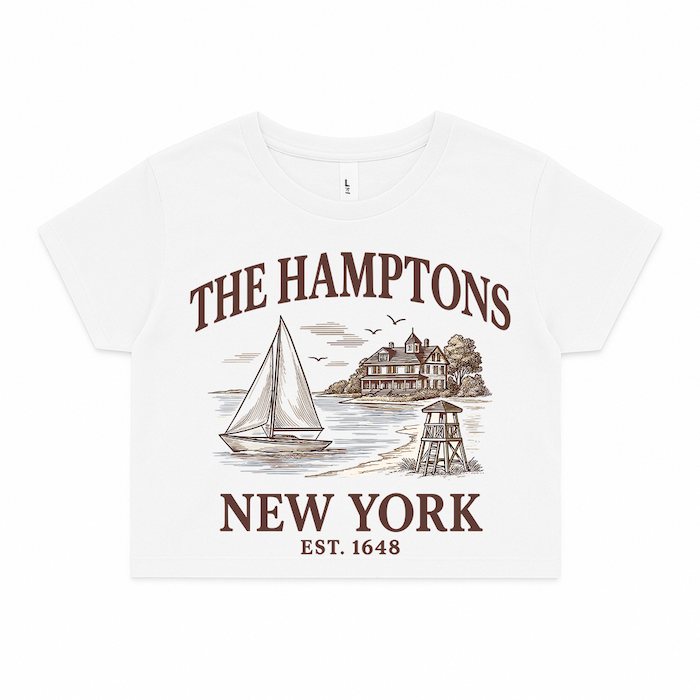 South Fork "THE HAMPTONS" New York Graphic Crop - EST. 1648