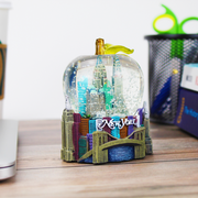 Cityscape "NEW YORK" Apple Snow Globe | New York City Souvenir | New York Gift (2 Sizes)
