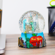 45MM or 65MM Manhattan Mural "Big Apple-City" New York Snow Globe | New York Gift Shop