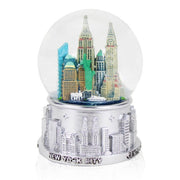 65MM Silver Skyline "NEW YORK City" Snow Globe | NYC Snow Globe | New York Souvenir
