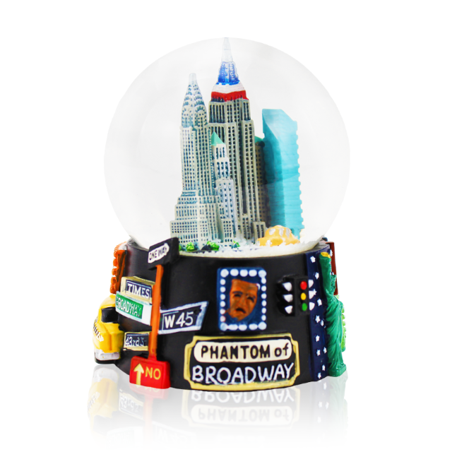 Broadway Show "NEW YORK" Snow Globe | New York City Souvenir (4 Sizes)