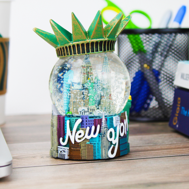 65MM Liberty Crown Statue of Liberty Snow Globe | New York City Souvenir
