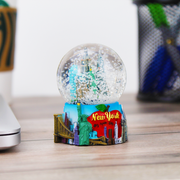 45MM or 65MM Manhattan Mural "Big Apple-City" New York Snow Globe | New York Gift Shop