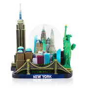 4D-Base Cityscape "NEW YORK" Snow Globe