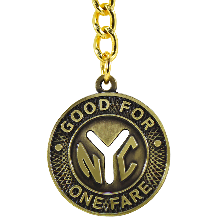 30MM Collectible MTA Y-Cut Token Keyring