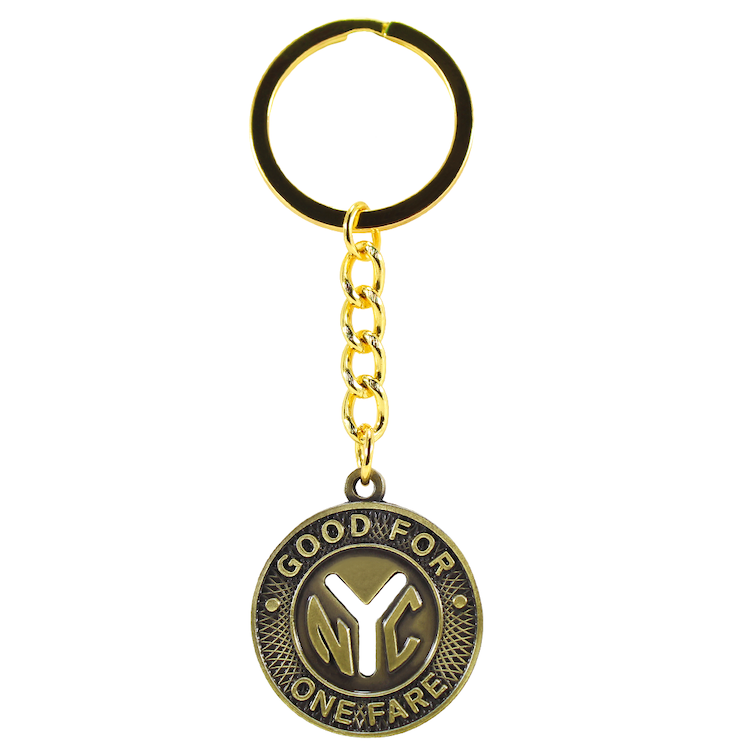 30MM Collectible MTA Y-Cut Token Keyring