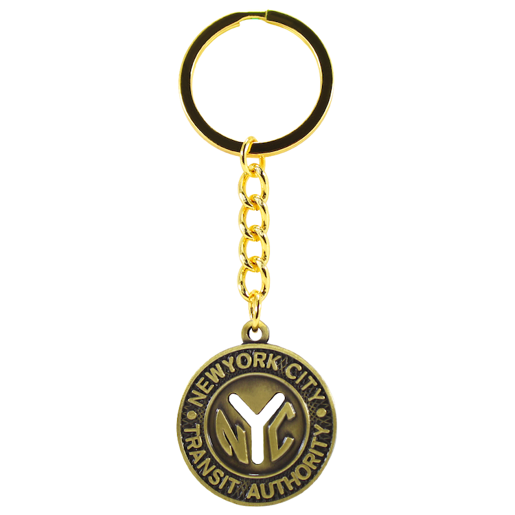 30MM Collectible MTA Y-Cut Token Keyring