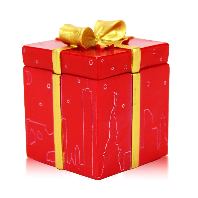 Reversible NYC Christmas Snow Globe Gift Box