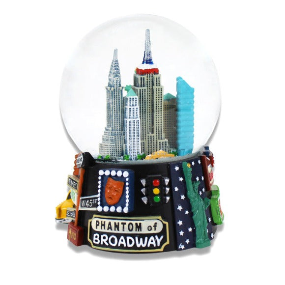 Broadway Show "NEW YORK" Snow Globe | New York City Souvenir (4 Sizes)