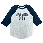 3/4 Sleeve Raglan Sleeve New York T-Shirt | NYC T-Shirt (4 Colors)